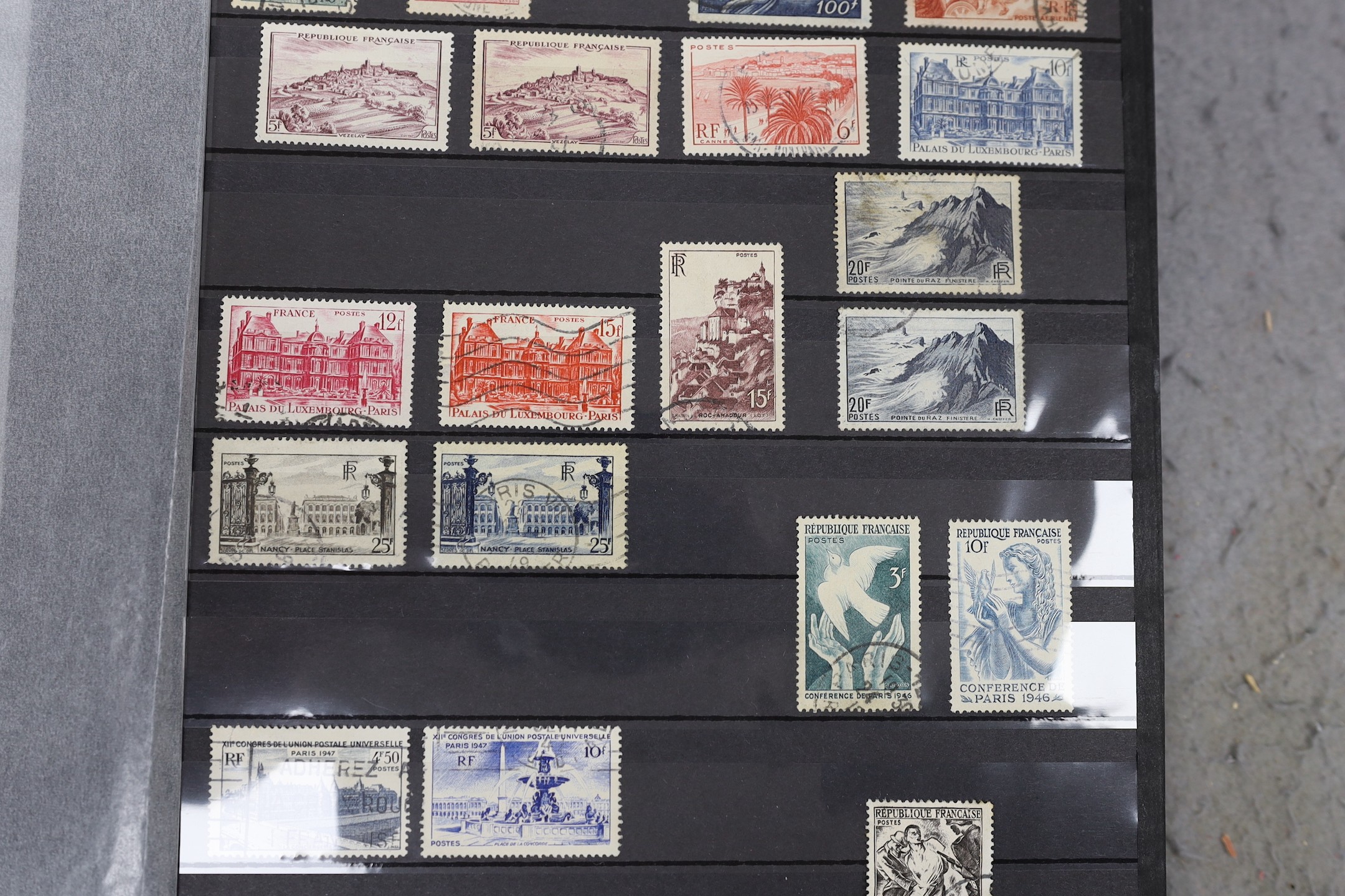 An album of mainly early French stamps